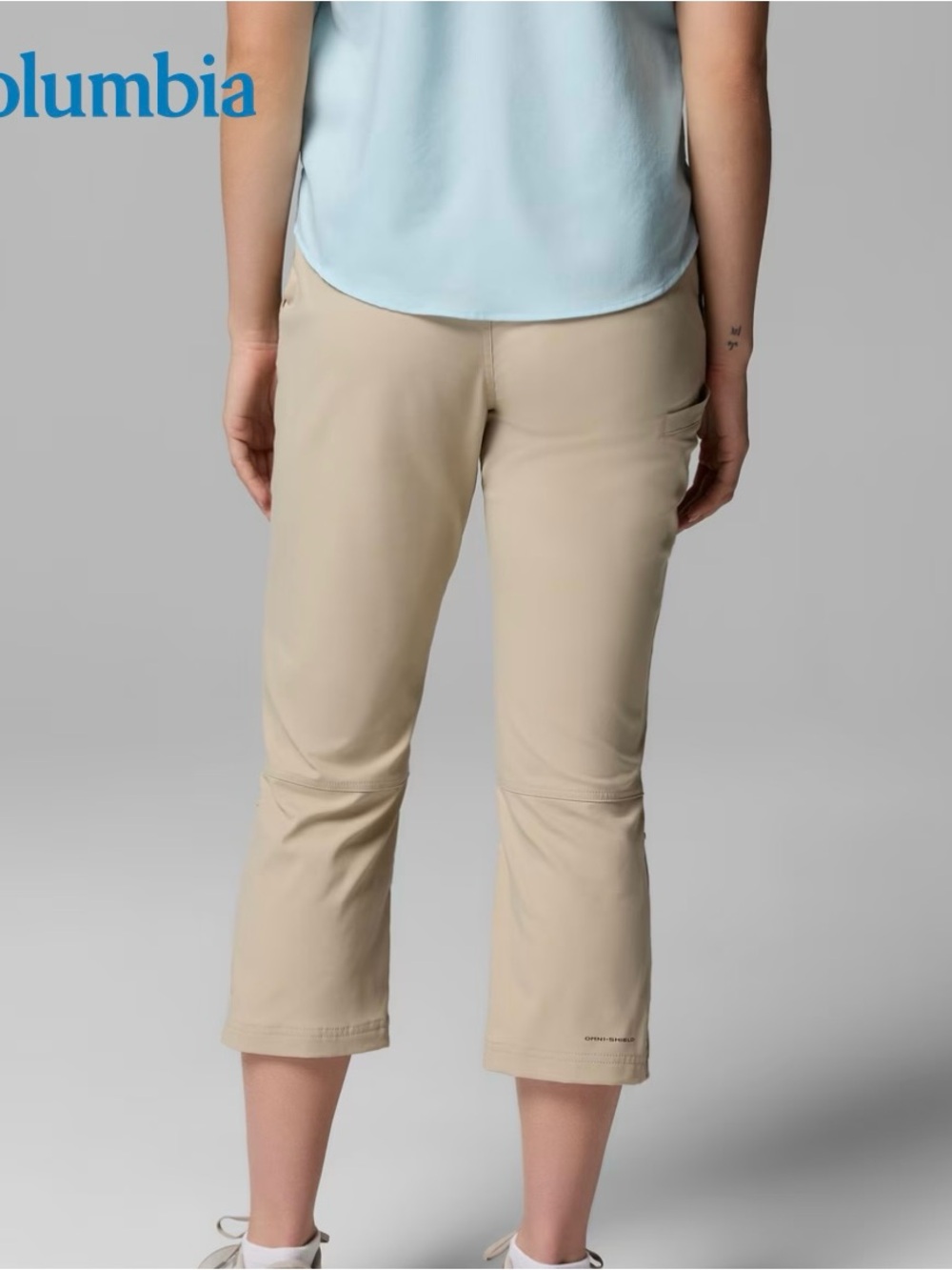 Columbia Women's Tan Cropped Outdoor Capris NWT - Picture 2 of 3